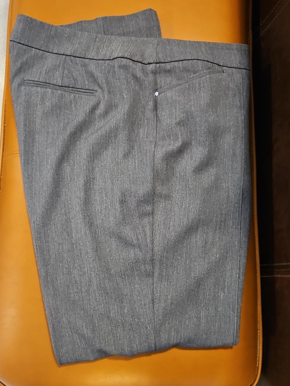Laura Classic Women's Gray Trousers - Pleat Front